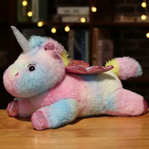 Unicorn LED Light Plush and Soft Toy Pillow (Multicolor)