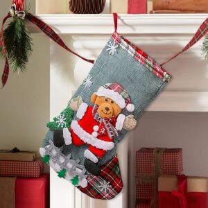 Bear-themed Festive Holiday Stockings (1)