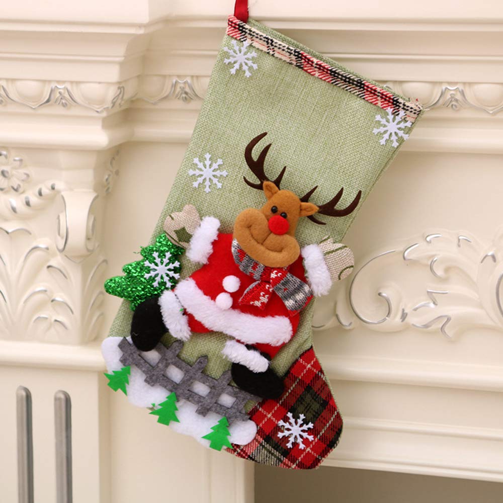 Christmas deer stocking design