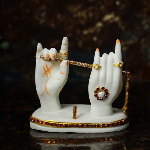 Divine Lord Krishna Hand Sculpture