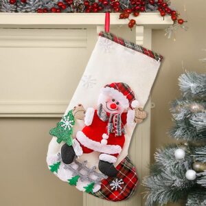 Festive Snowman Stockings for Holiday Decor