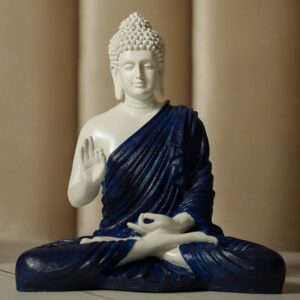 White and Blue Blessing Buddha (1)