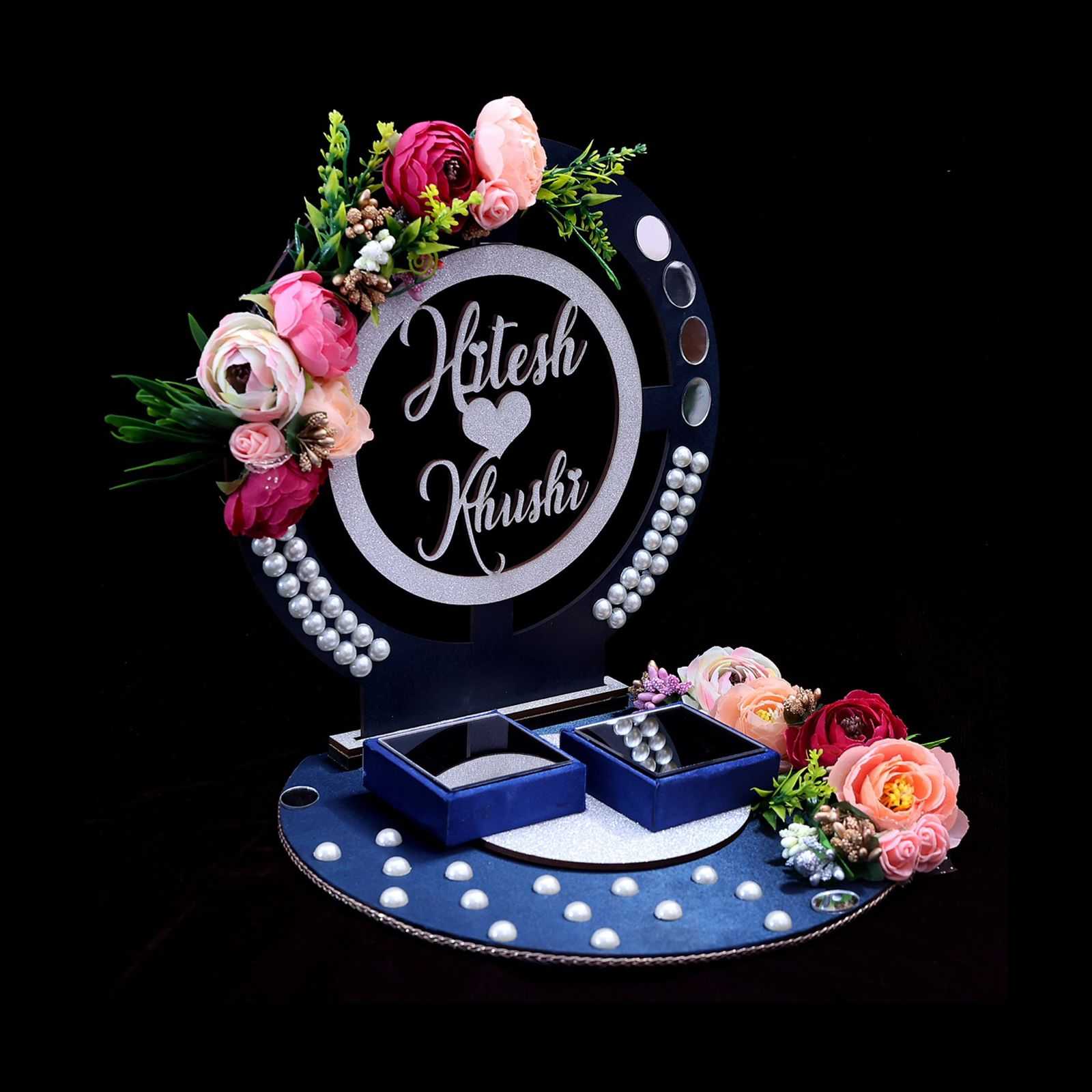 GiftsBouquet Ring Platter for Wedding/Engagement/Ring Ceremony/Ring Holder/ Tray Wood Decorative Platter Price in India - Buy GiftsBouquet Ring Platter  for Wedding/Engagement/Ring Ceremony/Ring Holder/Tray Wood Decorative  Platter online at Flipkart.com