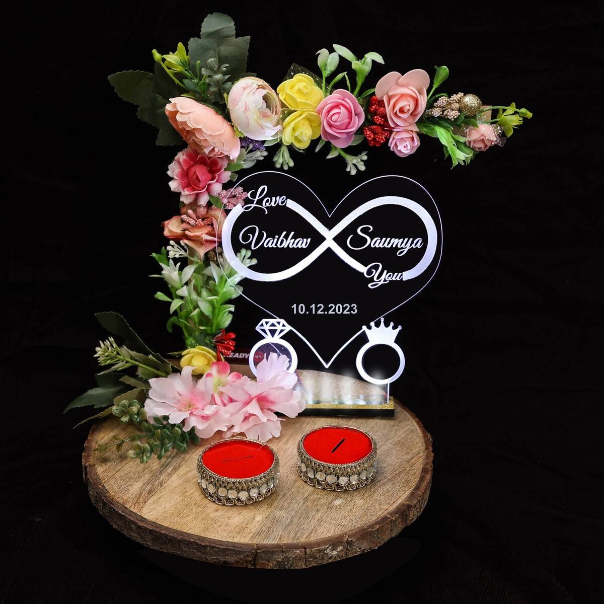 DIY Engagement Ring Platter | Engagement Ring Tray Decoration Ideas | Ring  Tray For Ring Ceremony - YouTube
