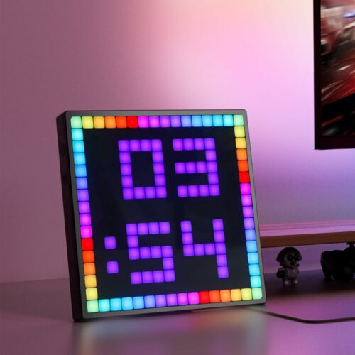 Vibrant LED display with customizable pixel art