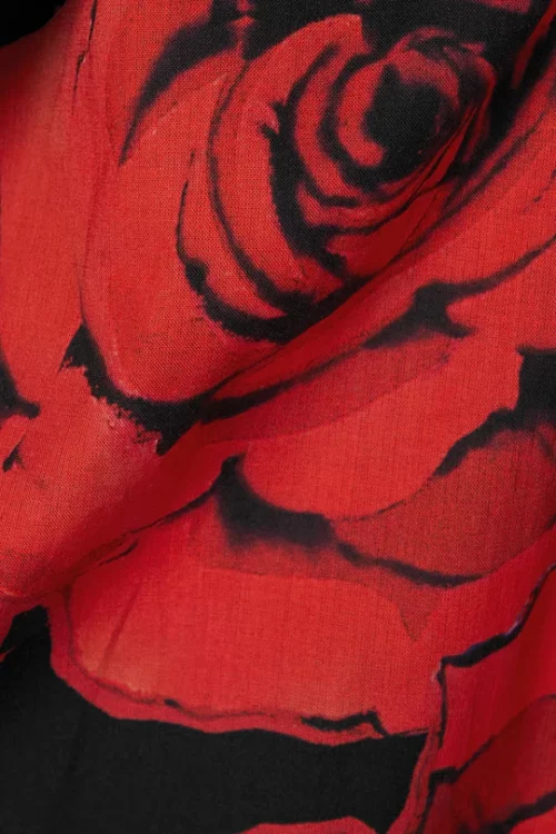 Trendy Rose Print Dress