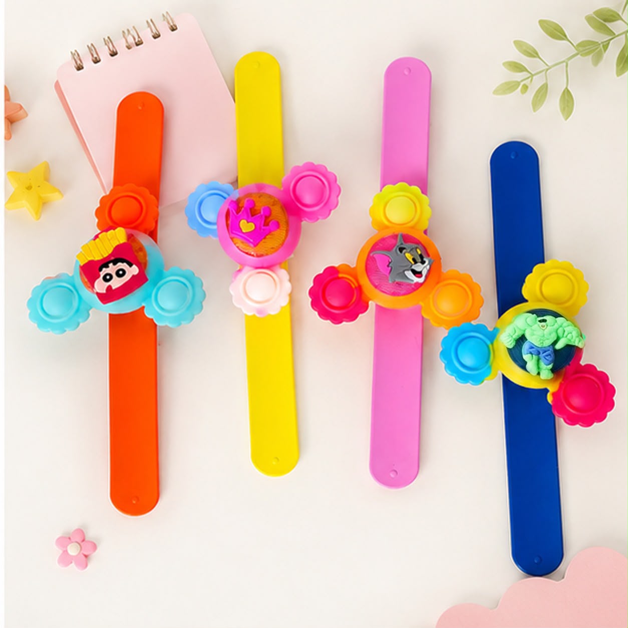 Cute Cartoon LED Spinner Rakhi For Kids - Image 4