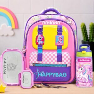Unicorn Bag For Kids With Name (13 Inches)