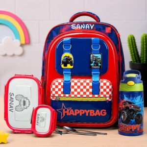 Customized Car Theme Bag For Toddlers (13 Inches)