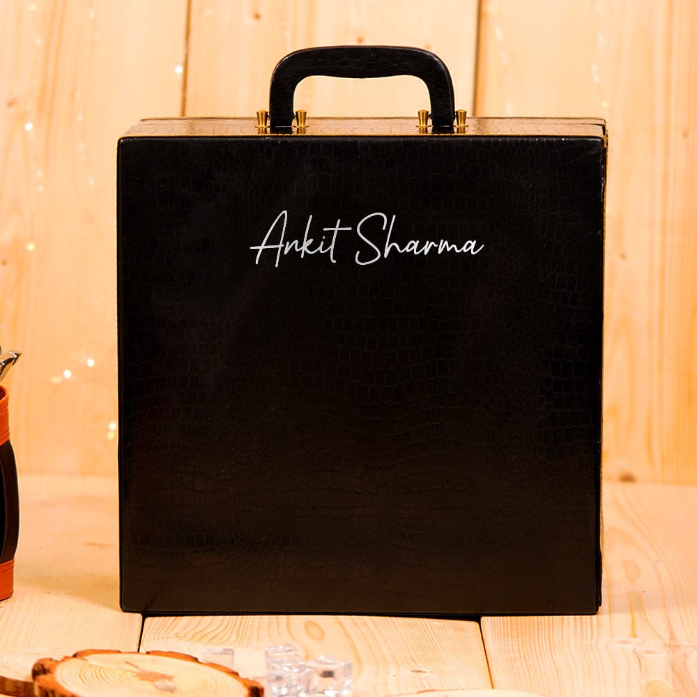Personalized Portable Bar Set With 6 Glasses - Image 4