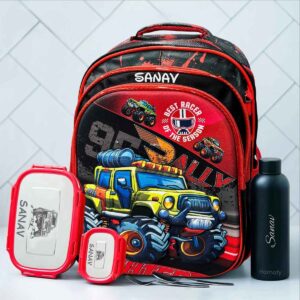 Personalized Monster Truck Bag with LED Lights