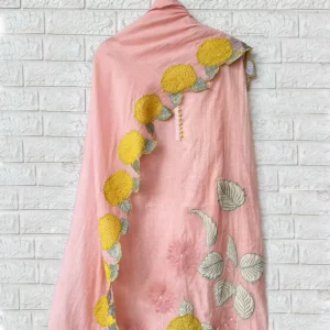 Floral Embroidery & Patchwork Pure Mal Suit