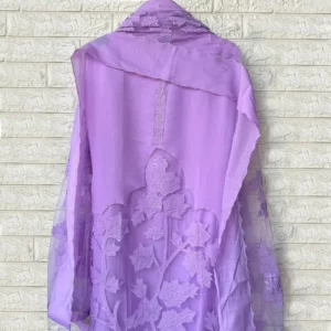 Mal Muslin Suit With Elegant Embroidered Neckline