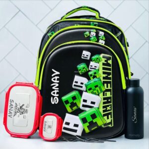 Personalized 3D Minecraft Game Bag Set