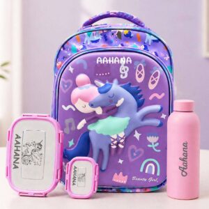 Personalized 3D Unicorn Plush Bag For Girls