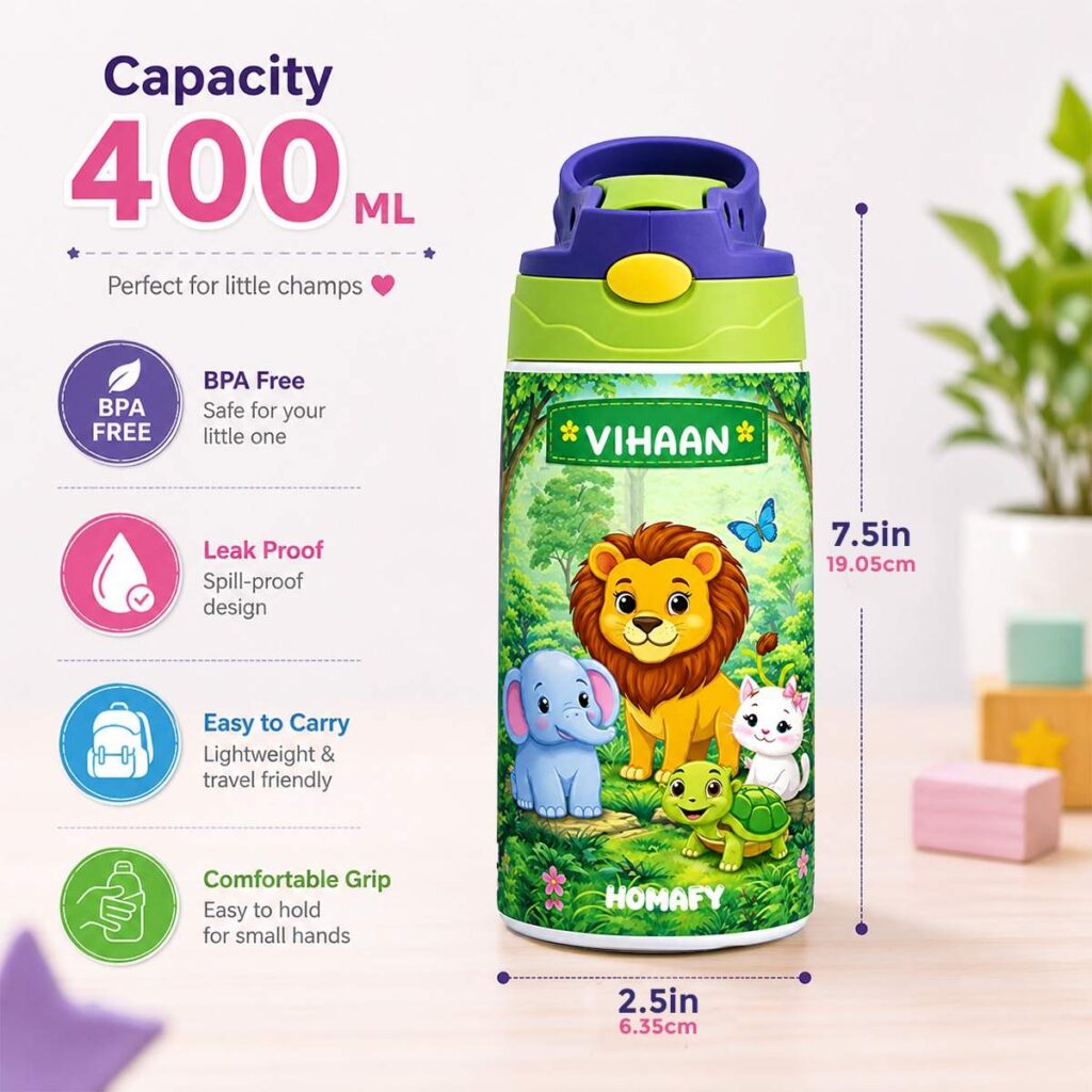 Customized Jungle Theme Sipper for Kids – HoMafy