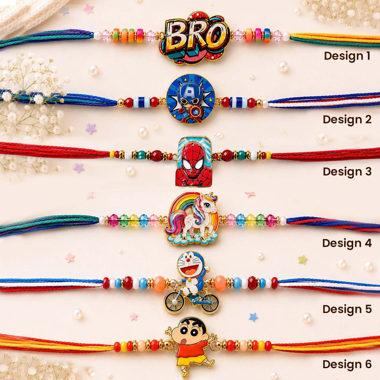 Cute Magnetic Rakhi For Kids - Image 2