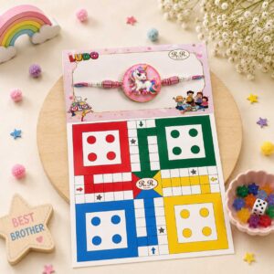 Ludo, Snake Ladder Unicorn Rakhi
