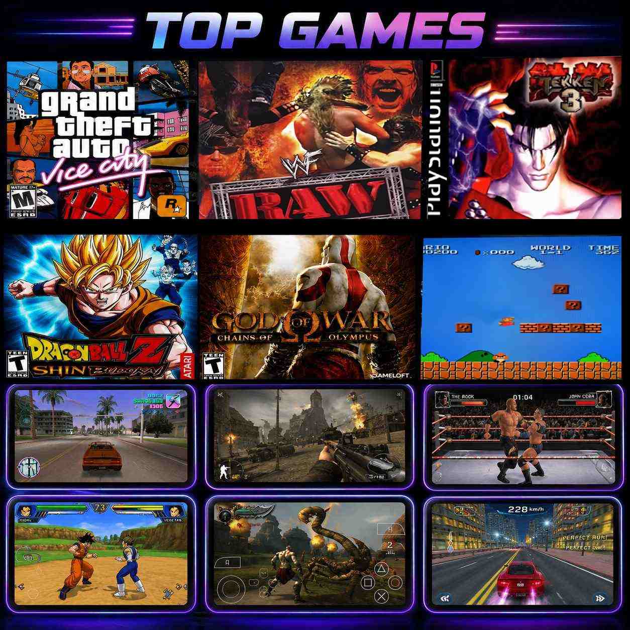 Homafy Handheld Retro Gamepod Pro 30,000+ Games & Youtube - Image 2