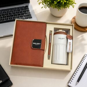 Coffee flask Diary pen